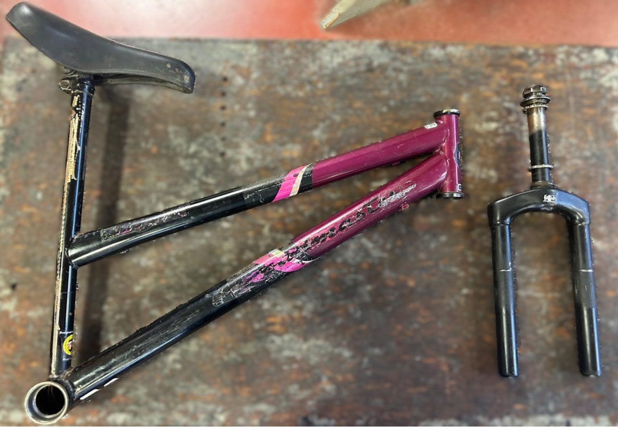 Frame stripped & cleaned