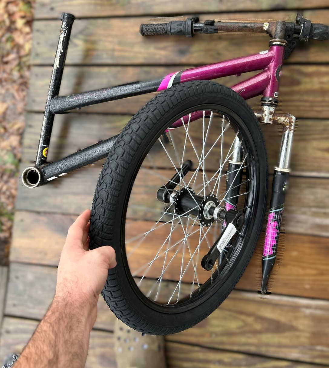 Collected recycled parts