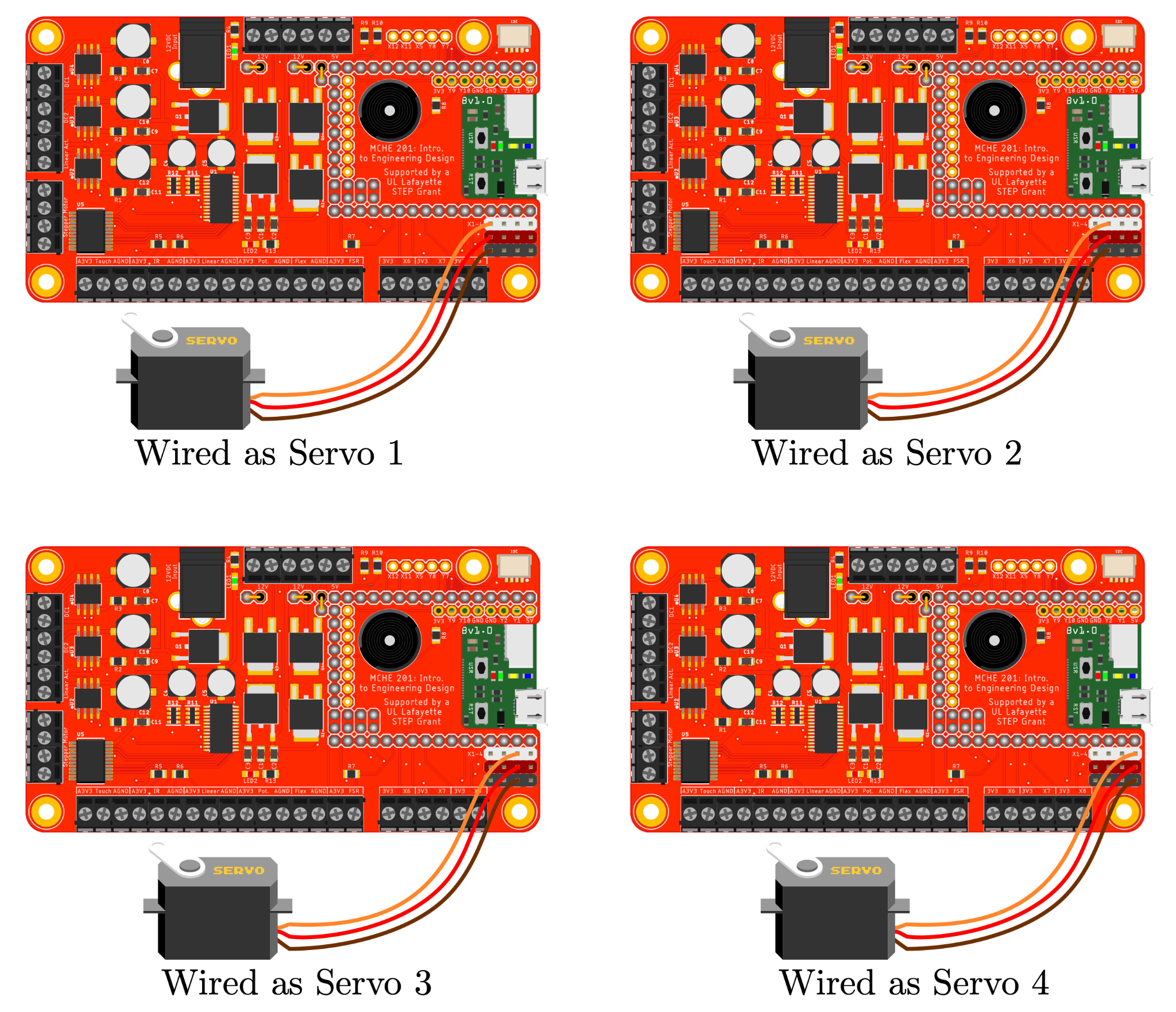 Servo wiring